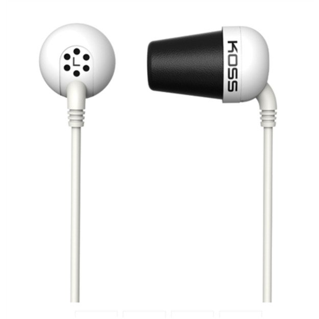 Koss | Plug | Wired | In-ear | Noise canceling | White