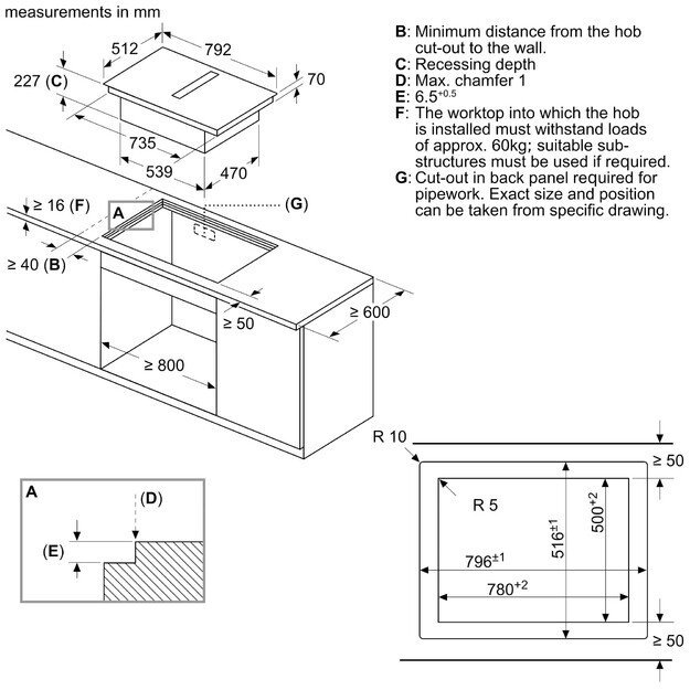 Indukcinė kaitlentė su integruotu gartraukiu Siemens EX807NX68E 5