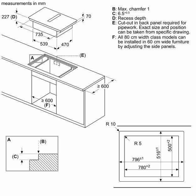 Indukcinė kaitlentė su integruotu gartraukiu Siemens EX807NX68E 1