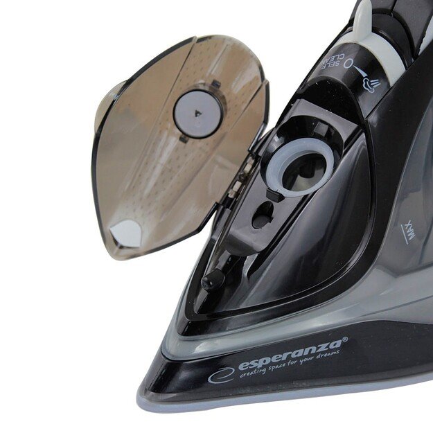 Esperanza EHI011 Steam iron Ceramic soleplate Grey, Black 2600 W 16