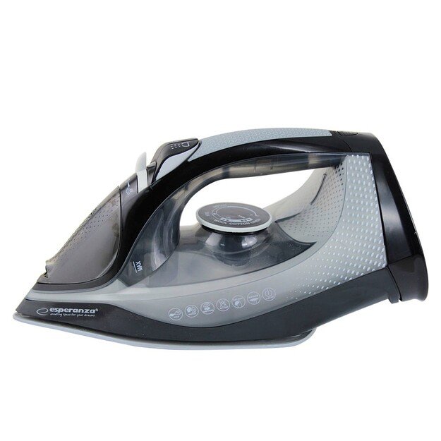 Esperanza EHI011 Steam iron Ceramic soleplate Grey, Black 2600 W 7