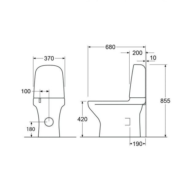 GUSTAVSBERG Estetic 8300, SoftClose dangtis GB1183002R1231G