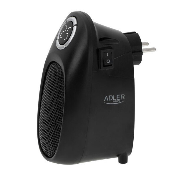 Adler Thermofan - Easy Heater AD 7726 Ceramic 400 W Number of power levels 2 Suitable for rooms up to 32 m² Black