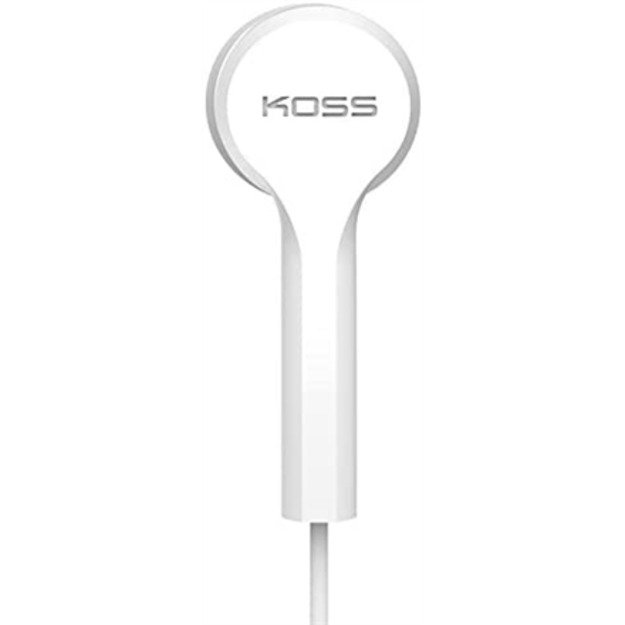 Koss | Headphones | KEB9iW | Wired | In-ear | Microphone | White