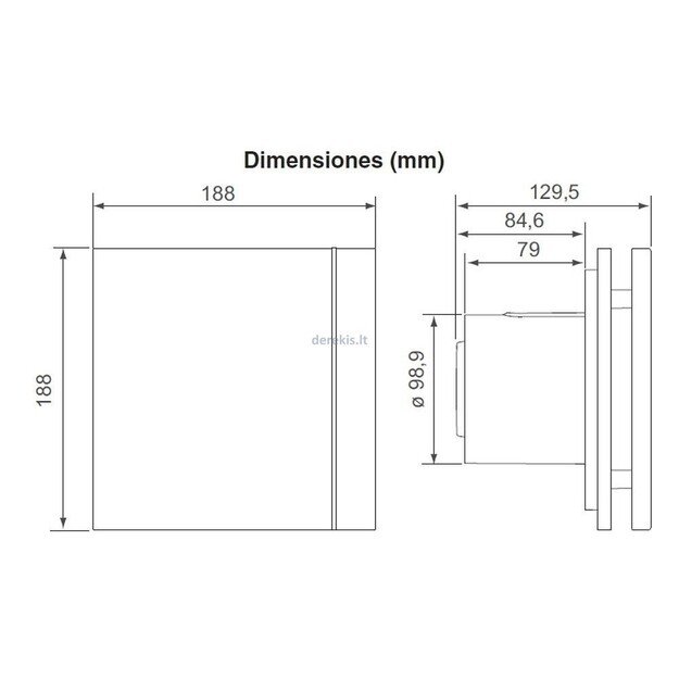 SOLER&PALAU SILENT-100 CZ DESIGN 5210601800