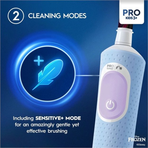 Oral-B Electric Toothbrush | Vitality Pro Frozen | Rechargeable | For children | Number of brush heads included 1 | Number of te 2