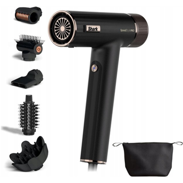 Shark HD752EU SpeedStyle Pro 5in1 Hairdryer Black | Shark 5