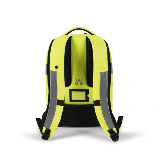 DICOTA Hi-Vis backpack Yellow Polyethylene terephthalate (PET), Thermoplastic polyurethane (TPU)