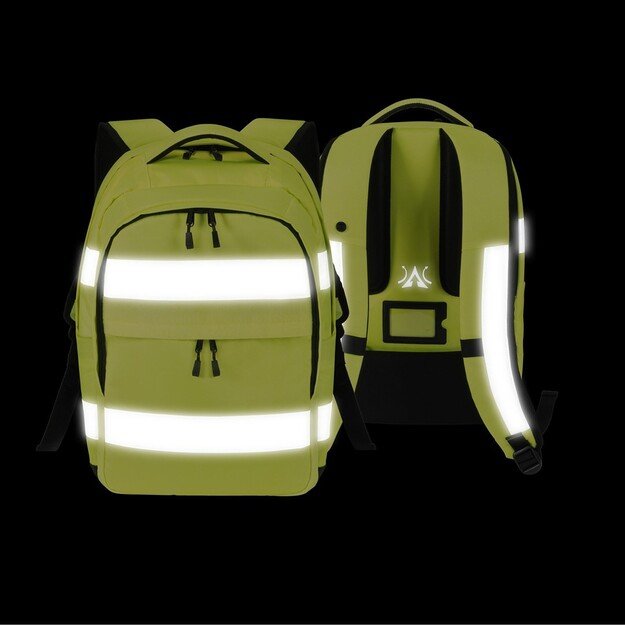 DICOTA Hi-Vis backpack Yellow Polyethylene terephthalate (PET), Thermoplastic polyurethane (TPU)