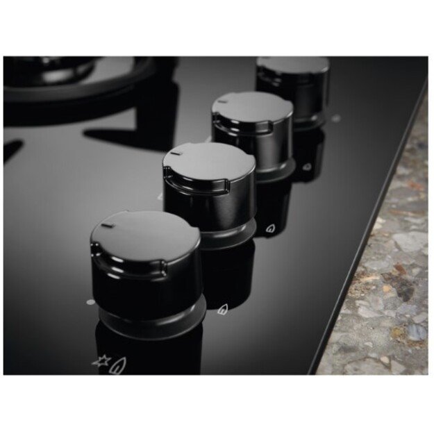 Gas cooktop Electrolux  EGG6407K (4 fields, black color) 2