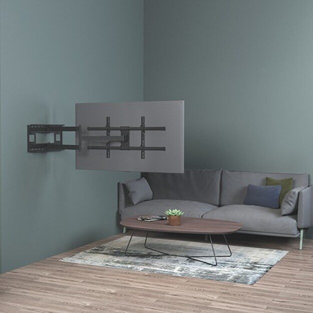 TECHLY Wall Bracket Extendable Arm up to 1015 mm for LCD 43-80inch Black