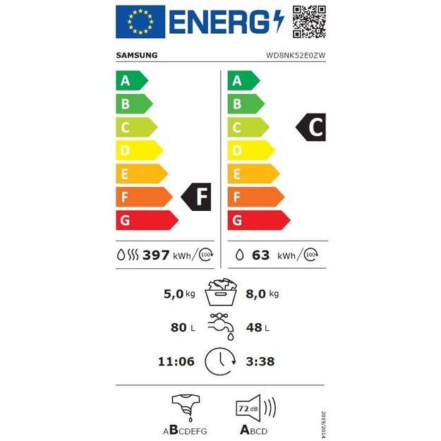 SAMSUNG WD8NK52E0ZW/LE