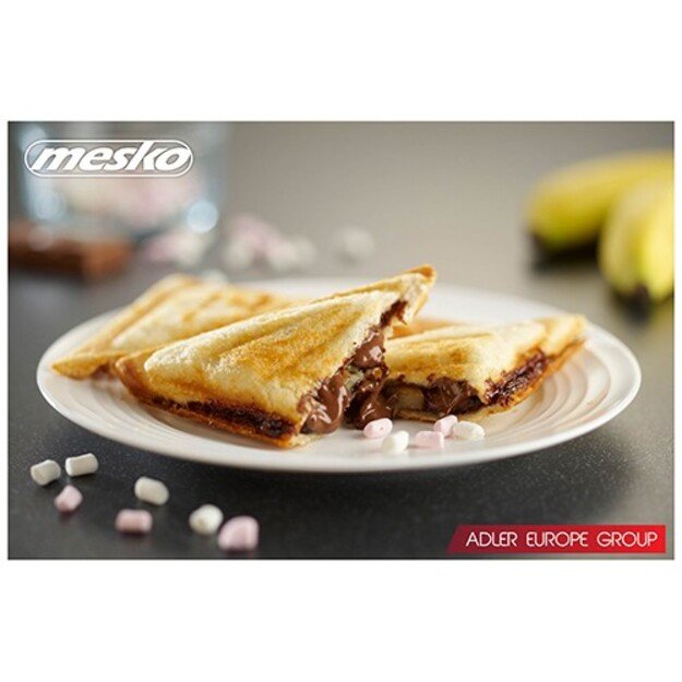 Mesko | Sandwich maker | MS 3032 | 750 W | Number of plates 1 | Number of pastry 2 | Black