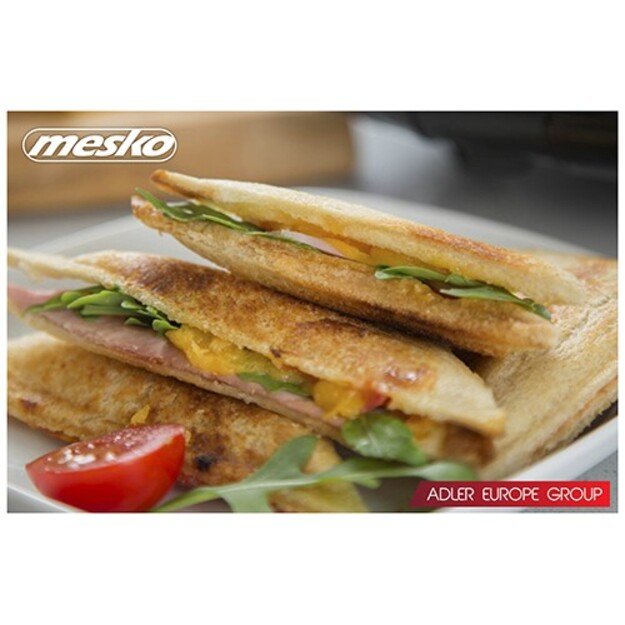 Mesko | Sandwich maker | MS 3032 | 750 W | Number of plates 1 | Number of pastry 2 | Black