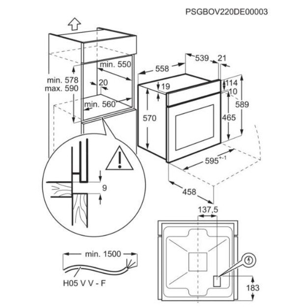 ELECTROLUX EOF3H50BX