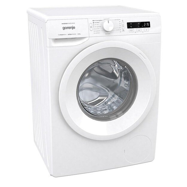 Gorenje | Washing Machine | WNPI82BS | Energy efficiency class B | Front loading | Washing capacity 8 kg | 1200 RPM | Depth 54.5