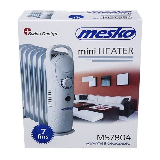 Mesko MS7804 electric space heater Oil electric space heater Indoor White 700 W