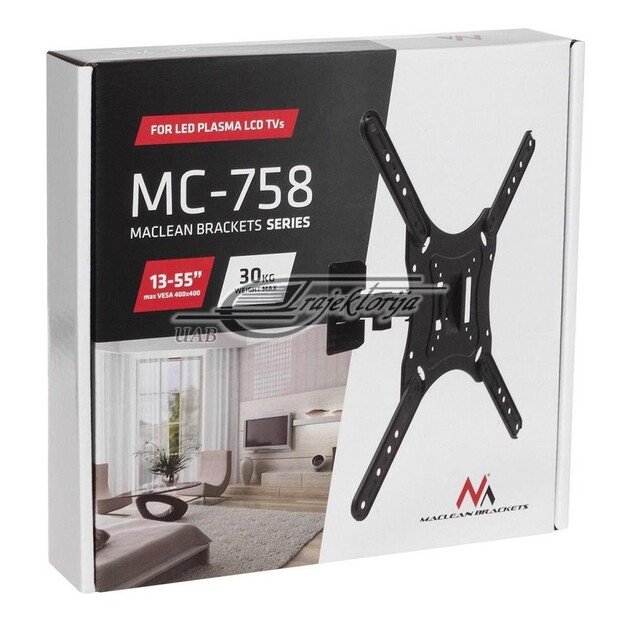 Mount wall for TV Maclean MC-758 (Wall, 13  - 55 , max. 30kg)