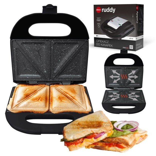ELDOM Sandwich RUDDY, 750 W, granite slabs 8
