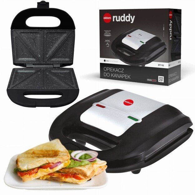 ELDOM Sandwich RUDDY, 750 W, granite slabs 1