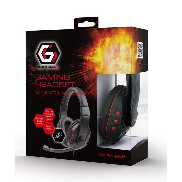 Gembird | Headband | Gaming headset with volume control