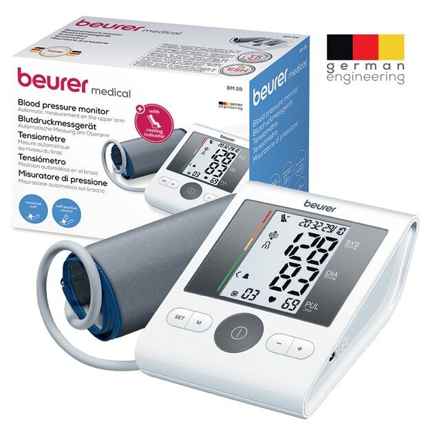 Beurer BM 28 HSD Upper arm Automatic 4 user(s) 2