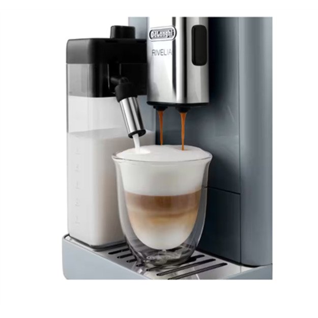 Delonghi Coffee Maker | EXAM440.55.G Rivelia | Pump pressure 19 bar | Built-in milk frother | Automatic | 1450 W | Pebble Grey