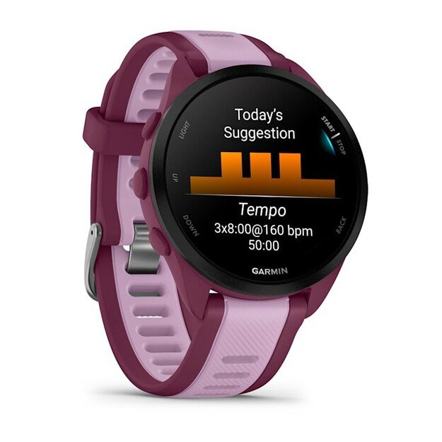 Garmin Forerunner 165 Music 3.05 cm (1.2 ) AMOLED 43 mm Digital 390 x 390 pixels Touchscreen Purple GPS (satellite) 5