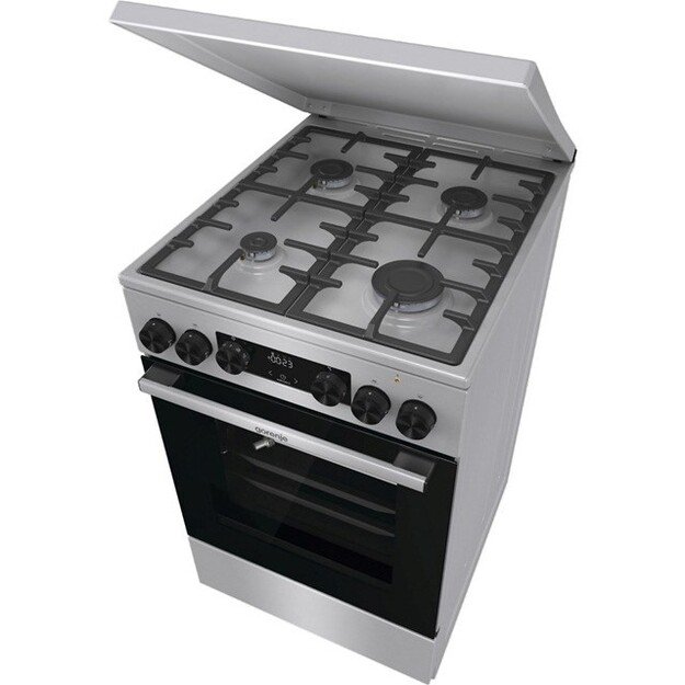 Gorenje GKS5C71XF Freestanding cooker with oven Silver