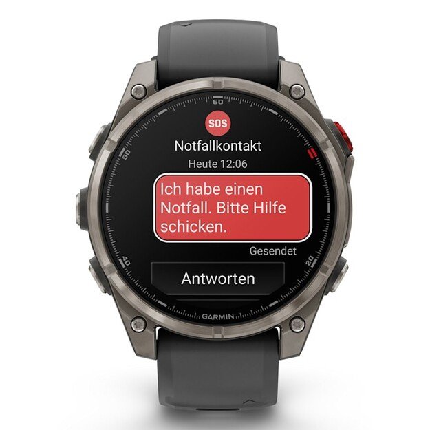 Garmin fēnix 8 Pro 3.56 cm (1.4 ) AMOLED 47 mm Digital 454 x 454 pixels Touchscreen Graphite, Titanium Wi-Fi GPS (satellite)