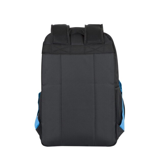 Rivacase Regent 8069 notebook case 43.9 cm (17.3 ) Backpack Black, Cyan