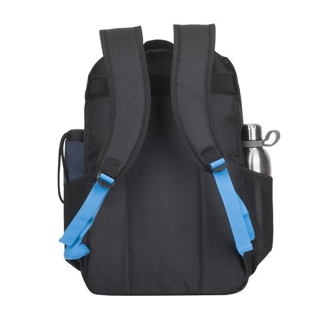 Rivacase Regent 8069 notebook case 43.9 cm (17.3 ) Backpack Black, Cyan