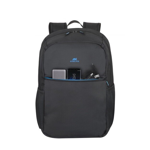 Rivacase Regent 8069 notebook case 43.9 cm (17.3 ) Backpack Black, Cyan