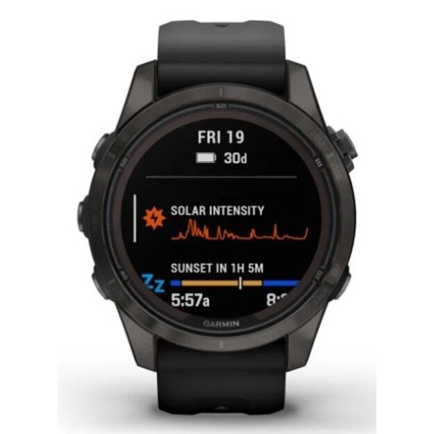 Garmin fēnix 7S Pro 3.05 cm (1.2 ) MIP 42 mm Digital 240 x 240 pixels Touchscreen Black Wi-Fi GPS (satellite) 12