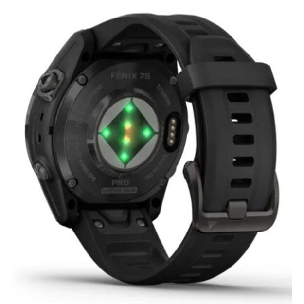 Garmin fēnix 7S Pro 3.05 cm (1.2 ) MIP 42 mm Digital 240 x 240 pixels Touchscreen Black Wi-Fi GPS (satellite) 7