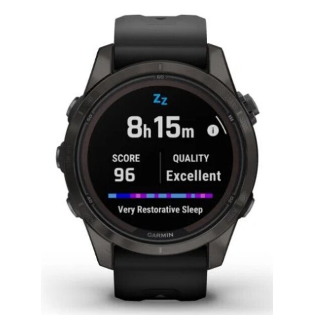 Garmin fēnix 7S Pro 3.05 cm (1.2 ) MIP 42 mm Digital 240 x 240 pixels Touchscreen Black Wi-Fi GPS (satellite) 4