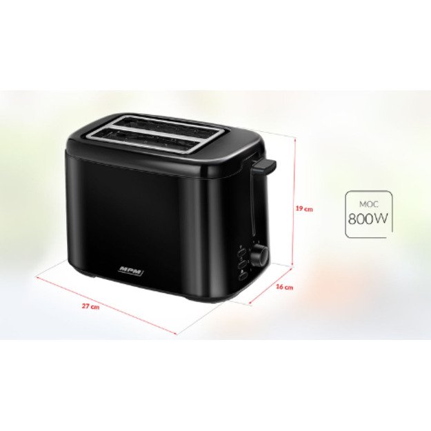 Toaster MPM MTO-07/c black