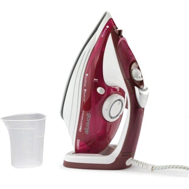 Gorenje | Steam Iron | SIH3000RBC | Steam Iron | 3000 W | Water tank capacity 350 ml | Continuous steam 40 g