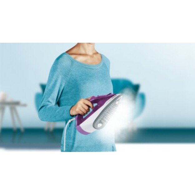 Tefal FV2836 Dry & Steam iron Ceramic soleplate 2400 W Purple, White