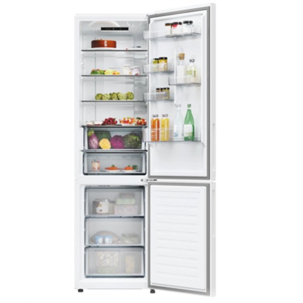 Candy Refrigerator | CNCQ2T620EW | Energy efficiency class E | Free standing | Combi | Height 205 cm | No Frost system | Fridge