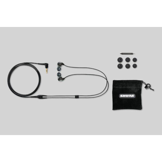 Shure SE112-GR Headphones Wired In-ear Calls/Music Black, Grey