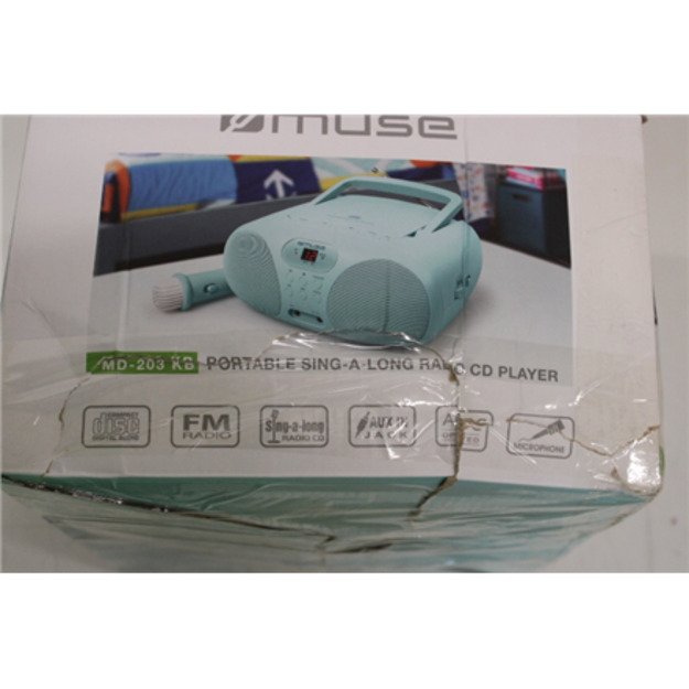 SALE OUT. Muse MD-203 KB Portable Sing-A-Long Radio CD Player