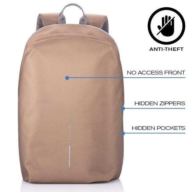 XD DESIGN ANTI-THEFT BACKPACK BOBBY SOFT BROWN P/N: P705.796