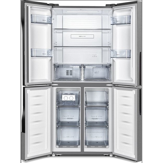 Gorenje Refrigerator | NRM8182MX | Energy efficiency class E | Free standing | Side by side | Height 181.6 cm | No Frost system