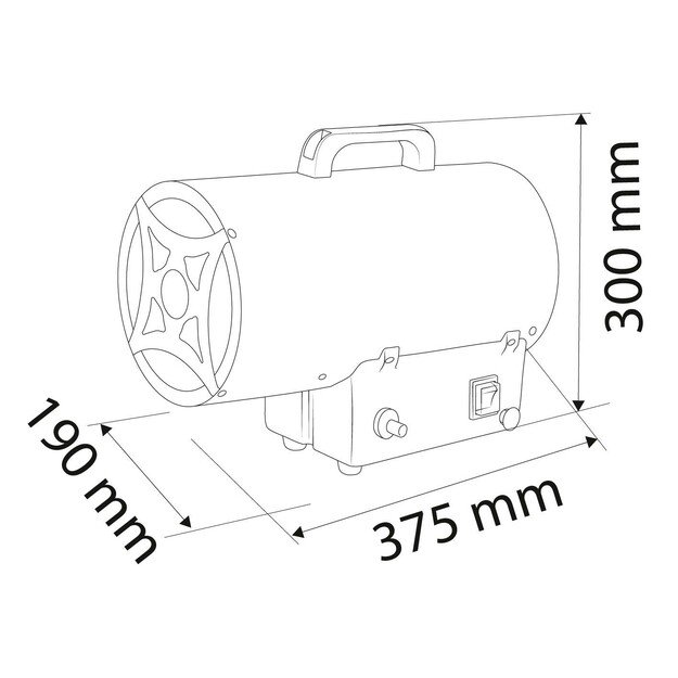 DUjinis šildytuvas (lauke)a 15KW NEO Tools 90-083