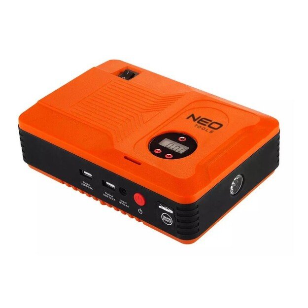 Neo Tools  Jumpstarter  starting device, 14Ah power bank, 3.5 bar compressor, flashlight