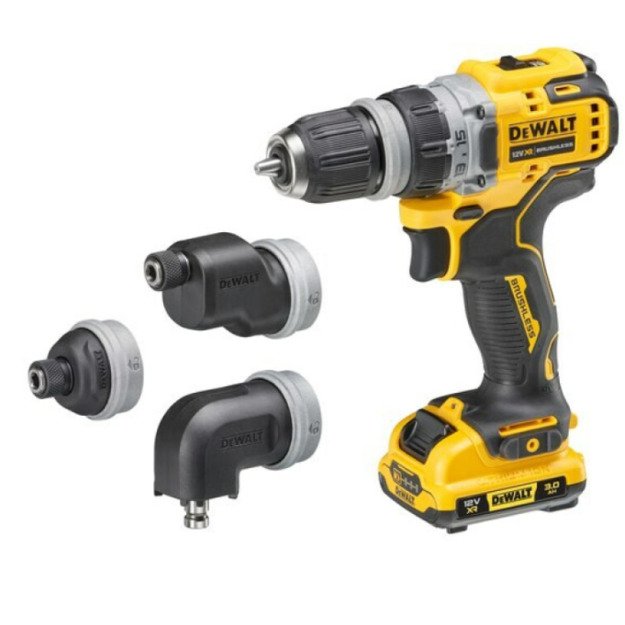 DEWALT DRILL DRIVER 12V 2x3.0AH REPLACEMENT HEADS DCD703L2T