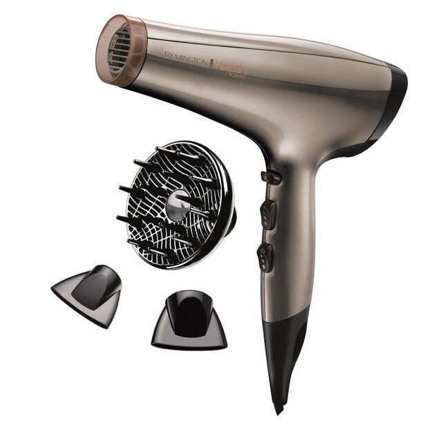 Remington | Hair Dryer | AC8002 | 2200 W | Number of temperature settings 3 | Ionic function | Diffuser nozzle | Brown