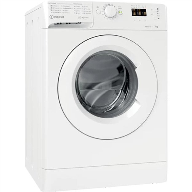 INDESIT | Washing machine | MTWA 71252 W EE | Energy efficiency class E | Front loading | Washing capacity 7 kg | 1200 RPM | Dep