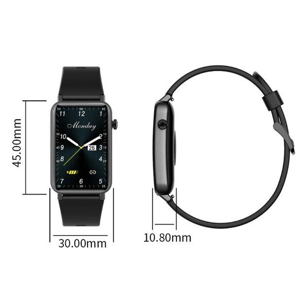 Kumi U3 smartwatch black